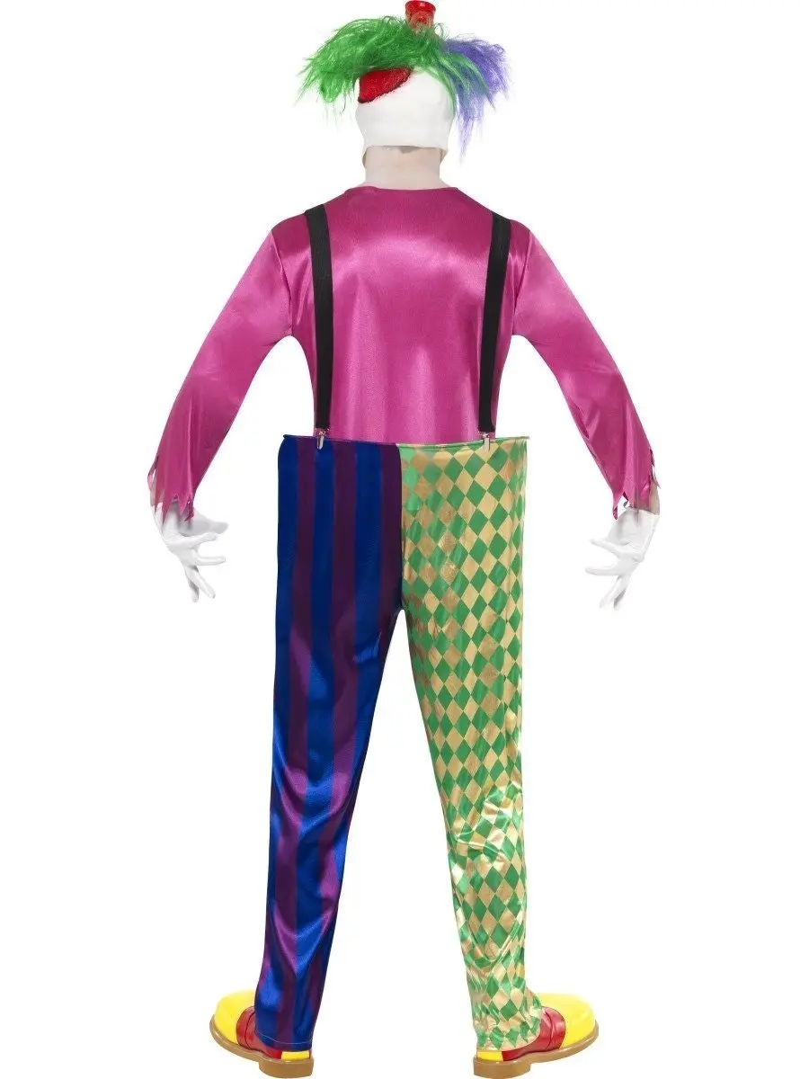 Kolourful Killer Clown Halloween Mens Costume