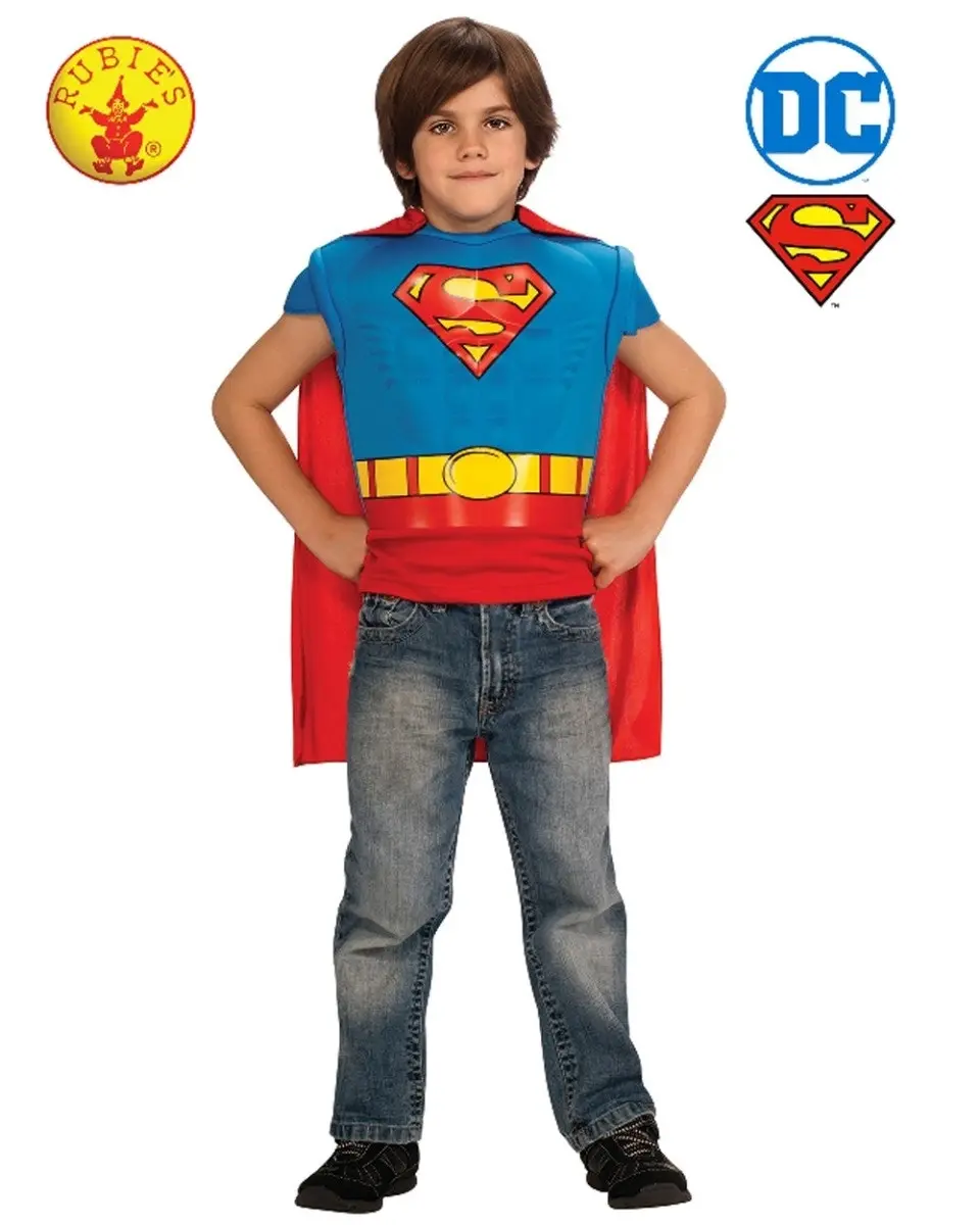 Superman Muscle Chest Top Boys Costume