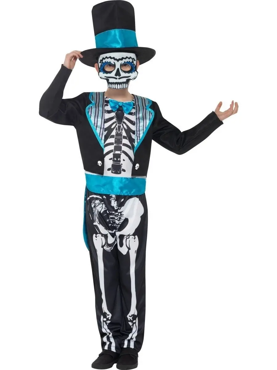 Day of Dead Groom Boys Halloween Costume