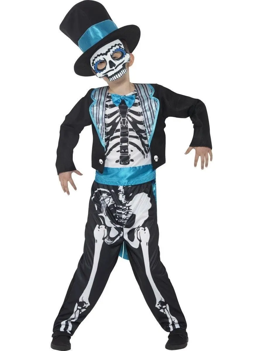 Day of Dead Groom Boys Halloween Costume