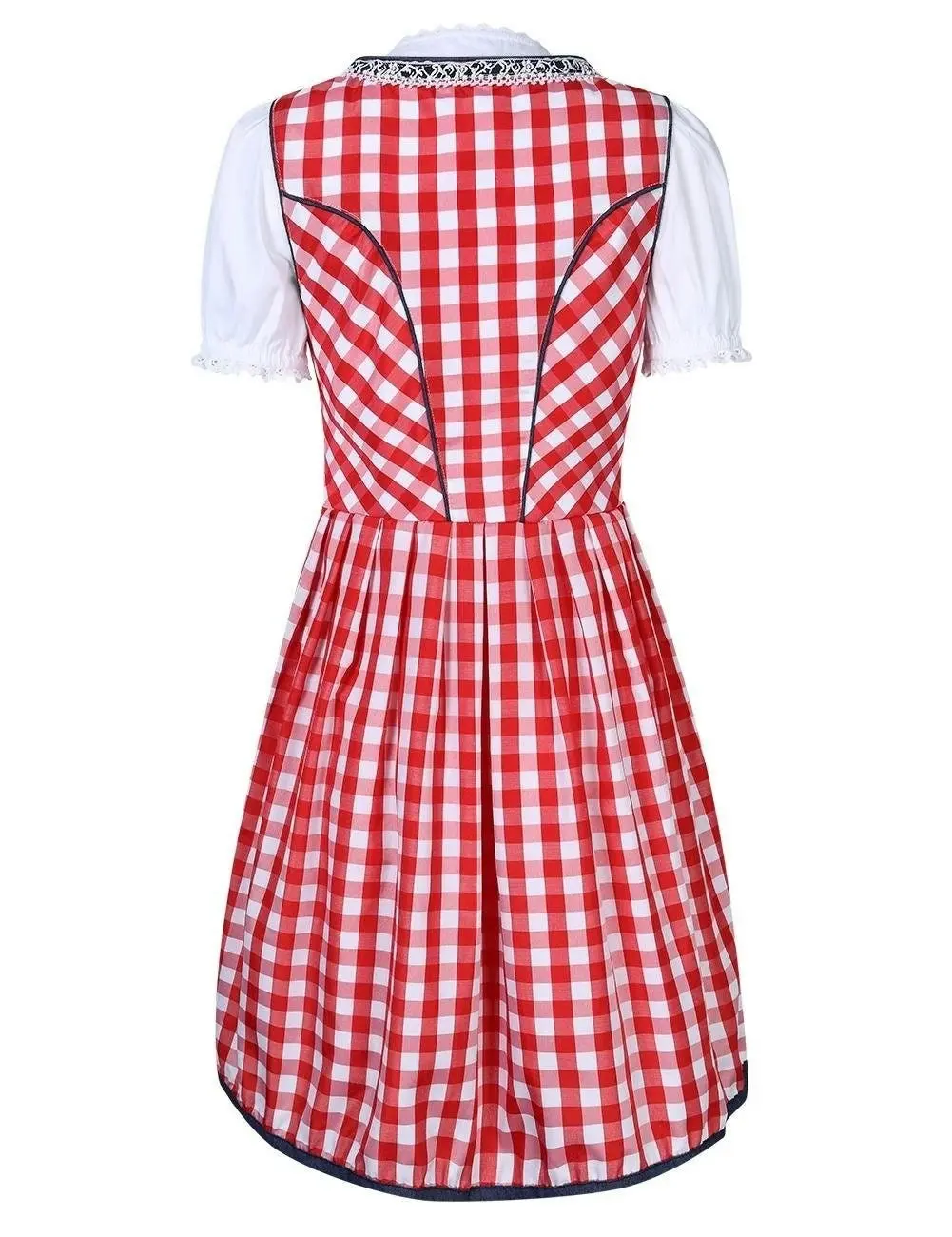 Red Denim Beer Oktoberfest Womens Costume