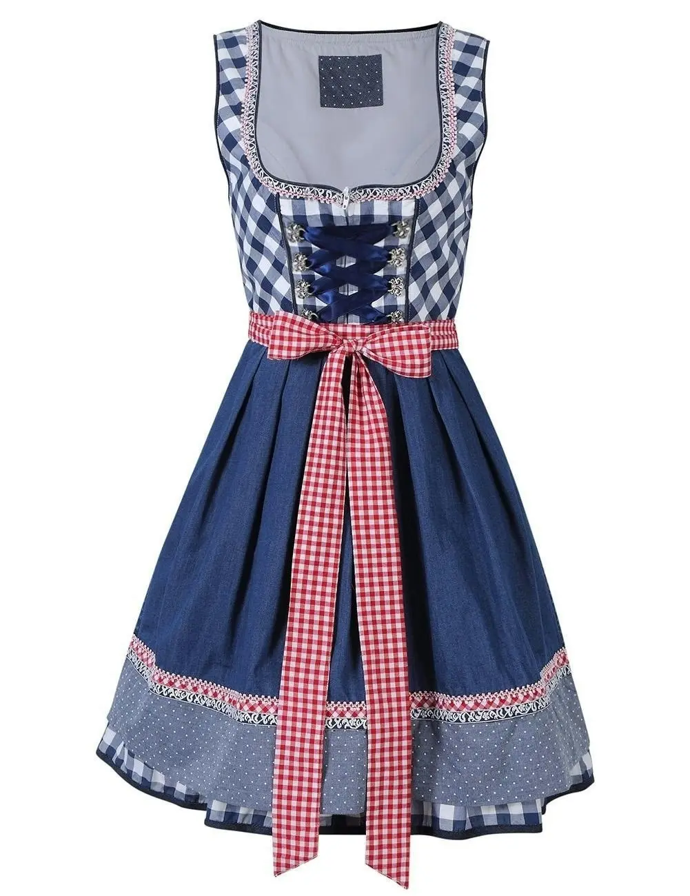 Blue Denim Beer Oktoberfest Womens Costume