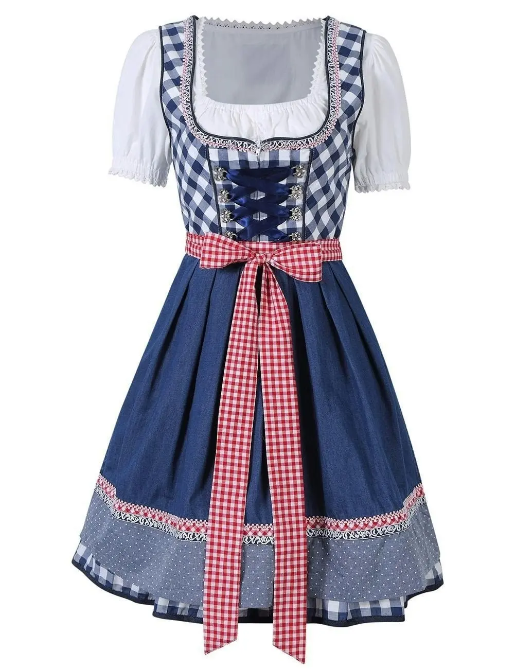 Blue Denim Beer Oktoberfest Womens Costume