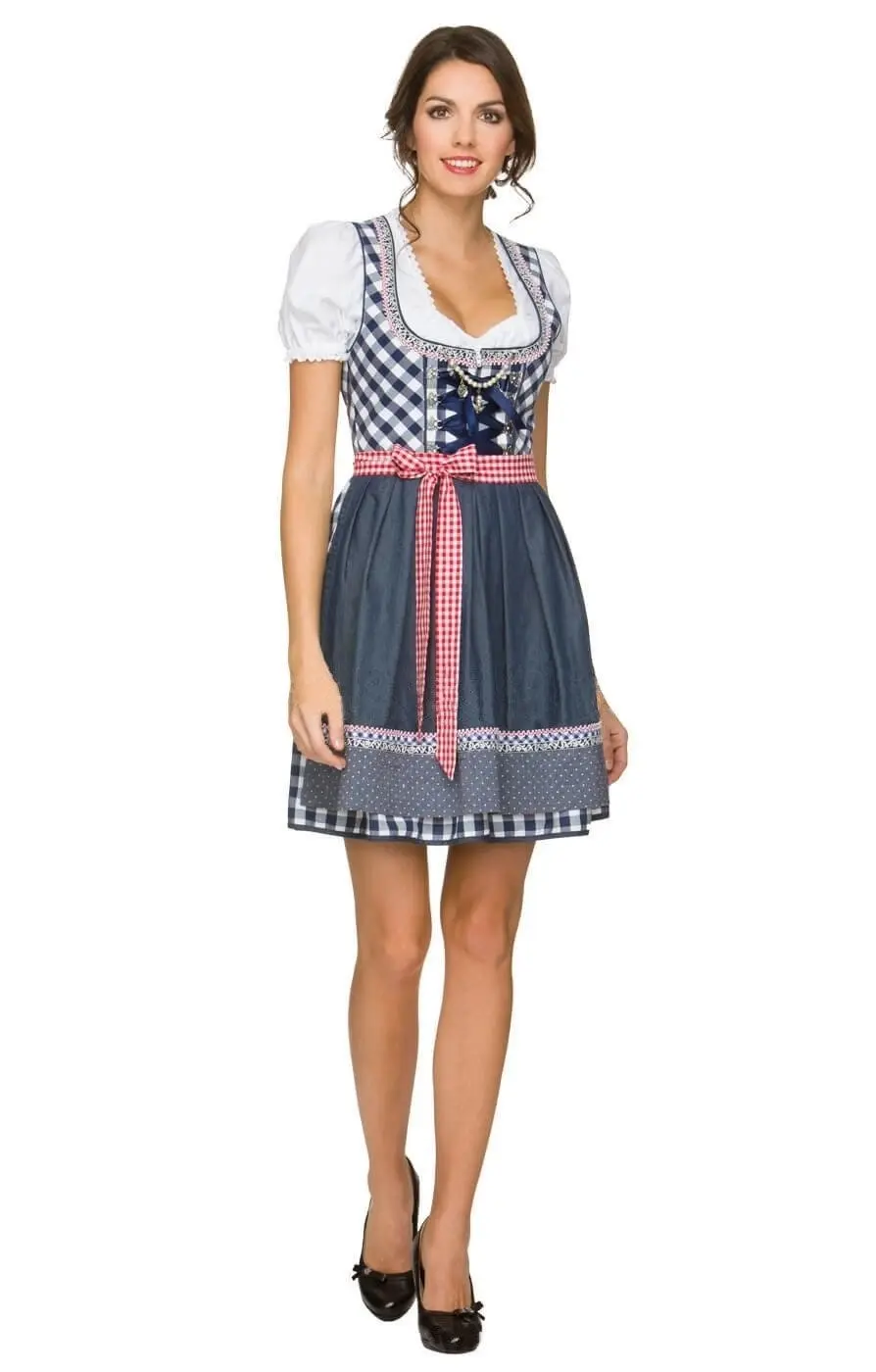 Blue Denim Beer Oktoberfest Womens Costume