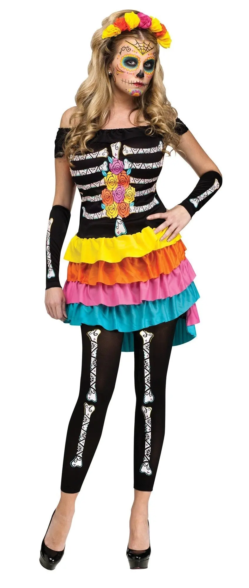 Dia De Los Muertos Day of Dead Womens Costume