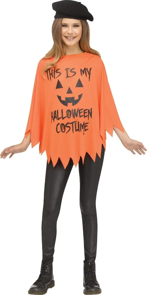 Girls Halloween Costume Poncho