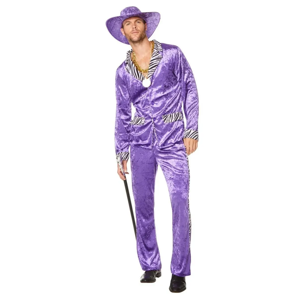 Purple 80's Pimp Suit Mens Costume