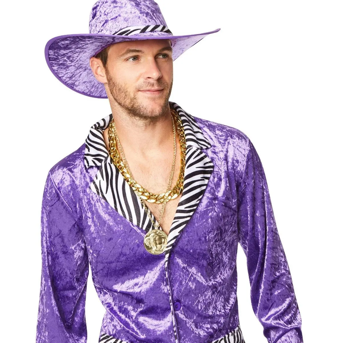 Purple 80's Pimp Suit Mens Costume