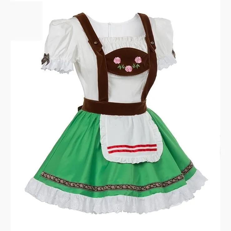 Oktoberfest Green Beer Girl Womens Costume