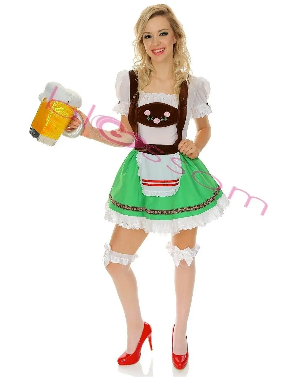 Oktoberfest Green Beer Girl Womens Costume