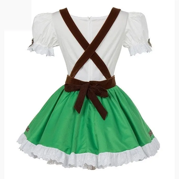 Oktoberfest Green Beer Girl Womens Costume