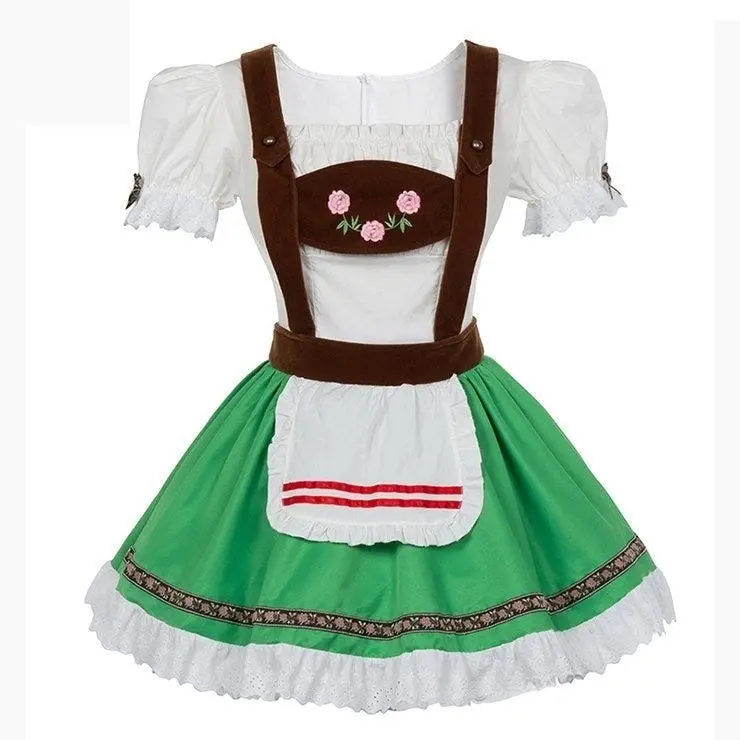 Oktoberfest Green Beer Girl Womens Costume