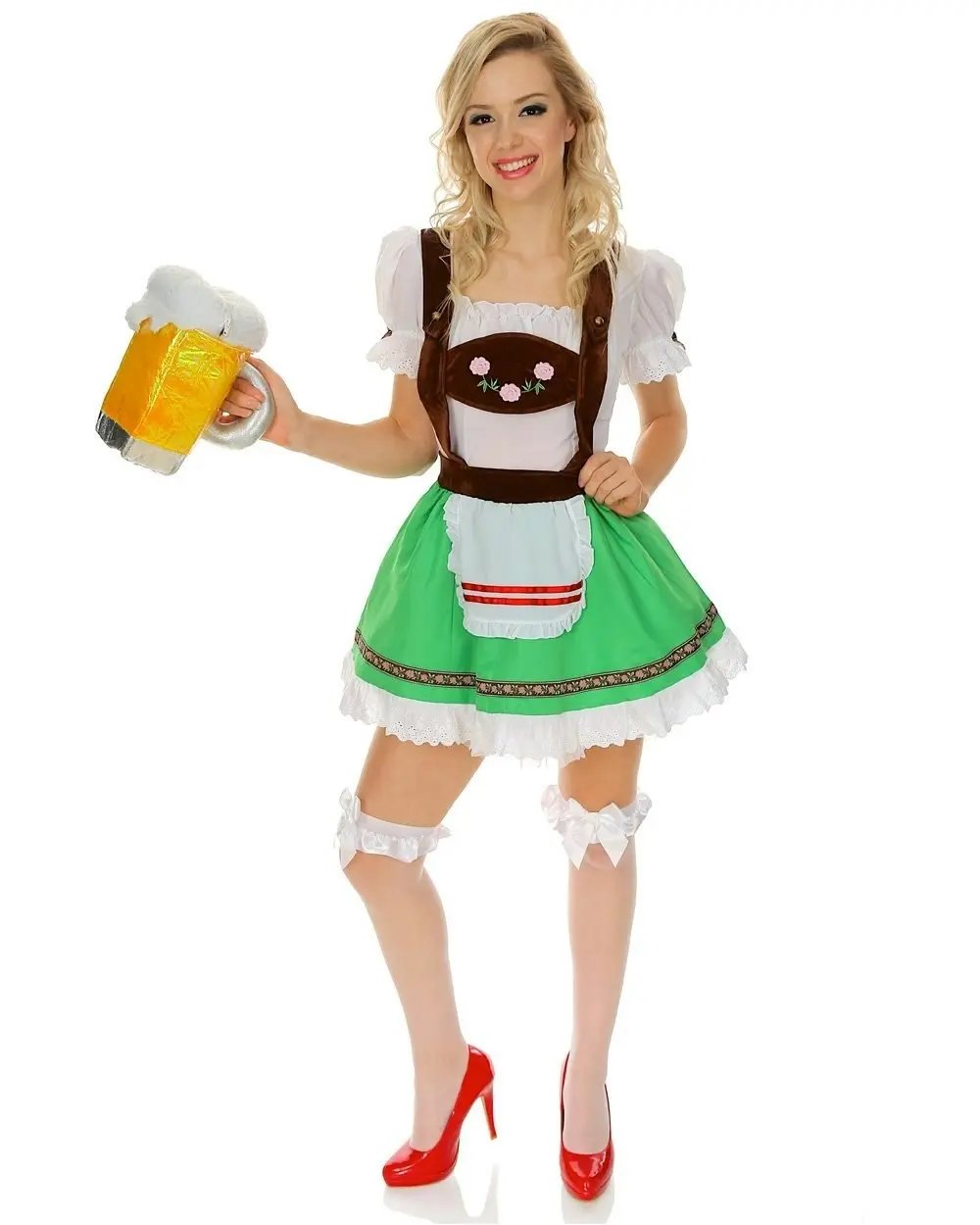 Oktoberfest Green Beer Girl Womens Costume