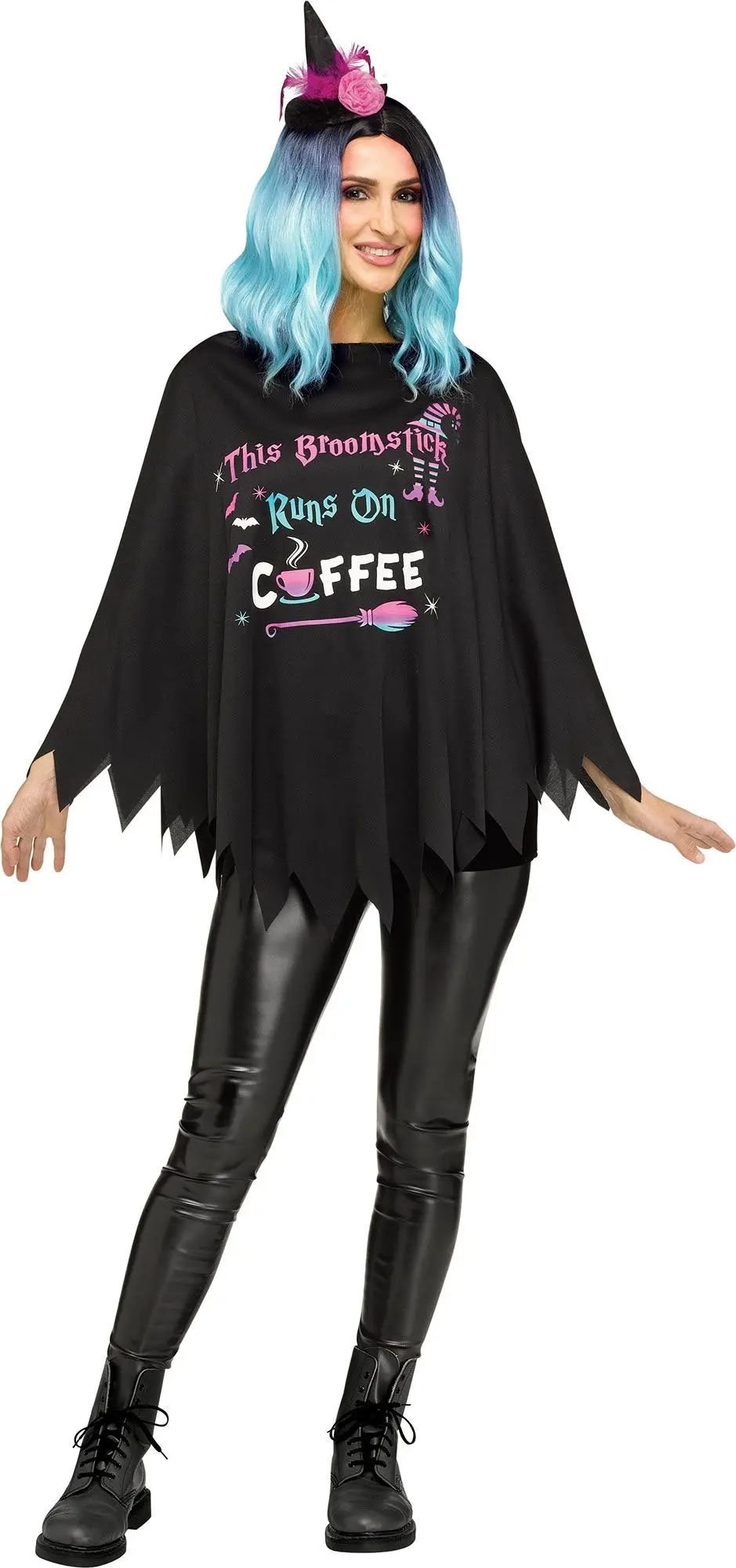 Sassy Witch Womens Halloween Poncho