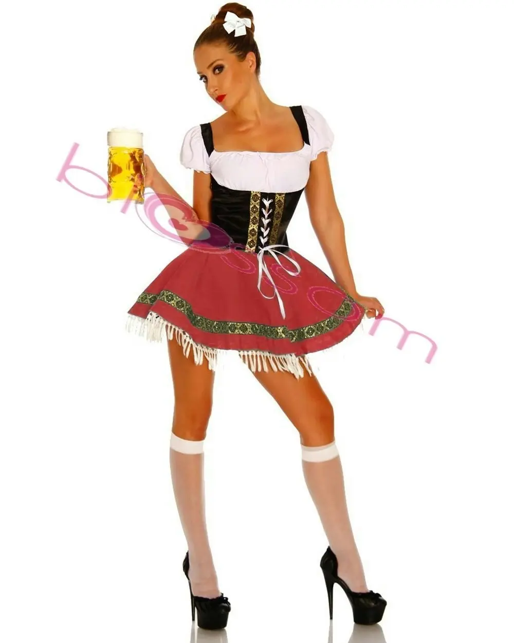 Traditional Oktoberfest Beer Wench Womens Costume