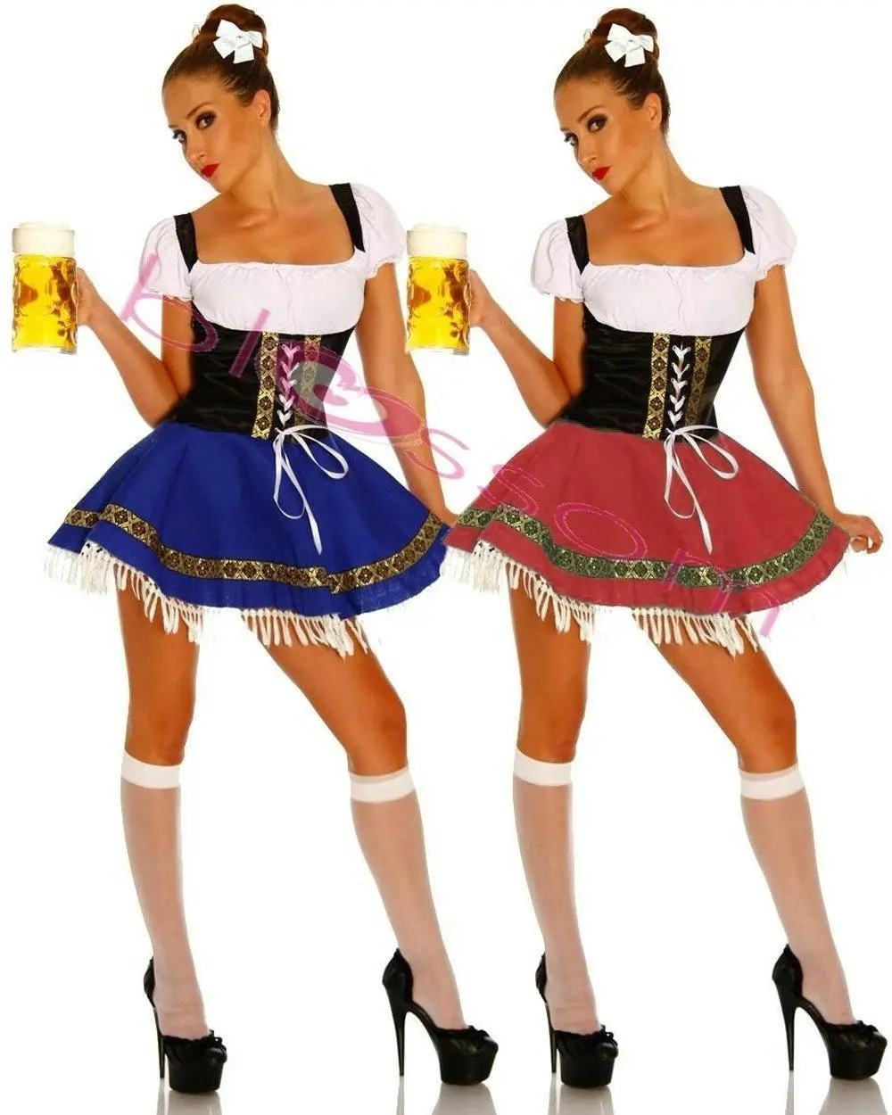 Traditional Oktoberfest Beer Wench Womens Costume