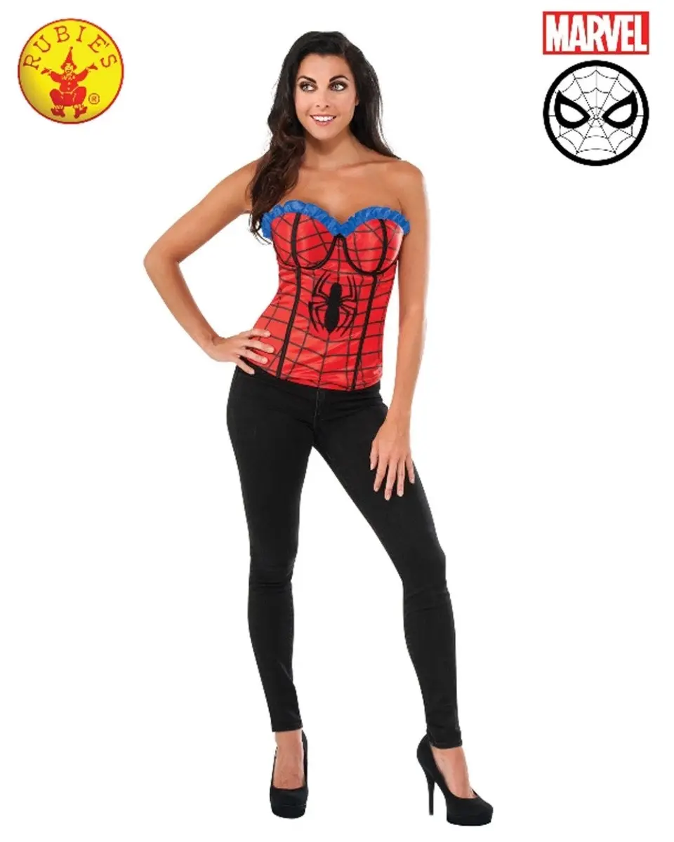 Spider Girl Classic Corset Womens Costume