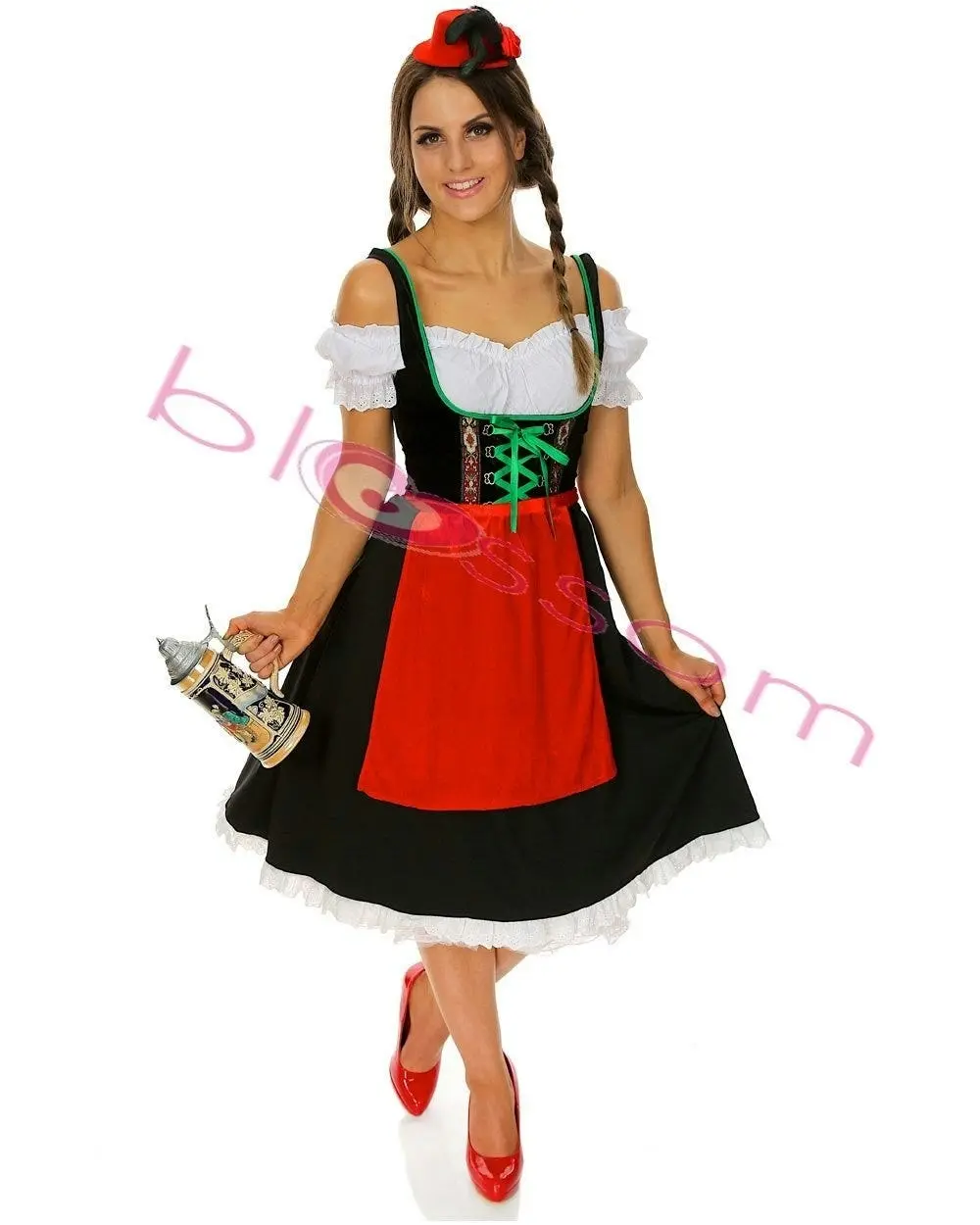 Deluxe Oktoberfest Beauty Womens Dress Costume