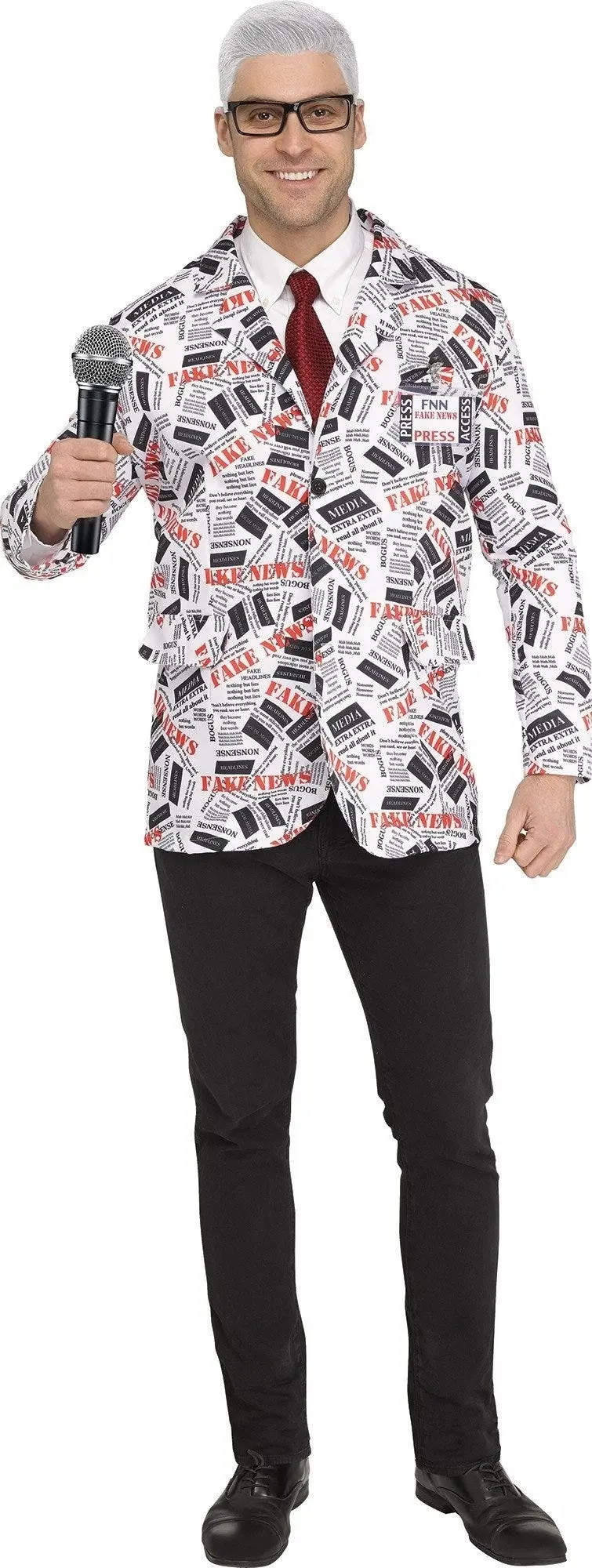 Fake News Reporter Mens Costume