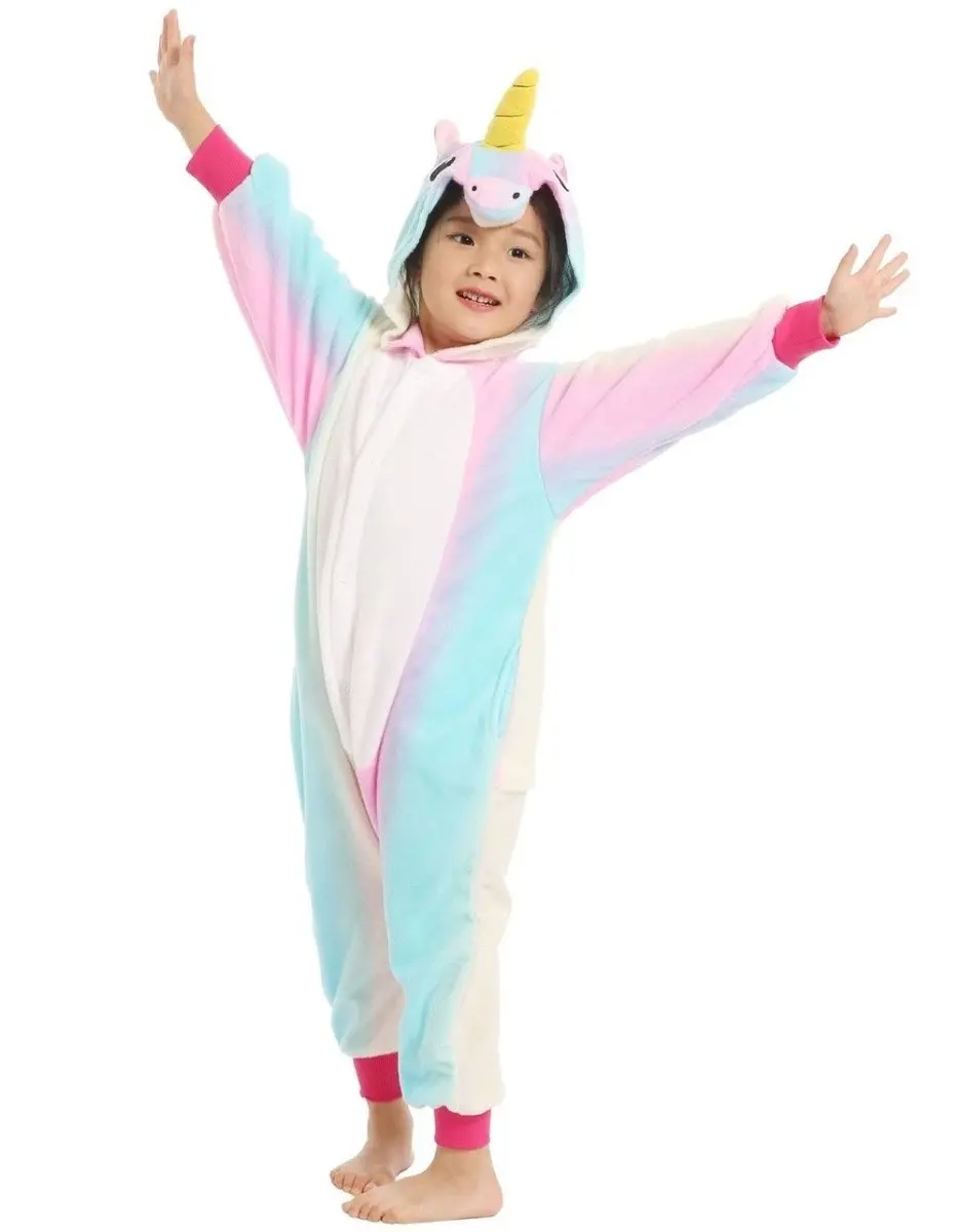 Child Unicorn Rainbow Kigurumi Onesie