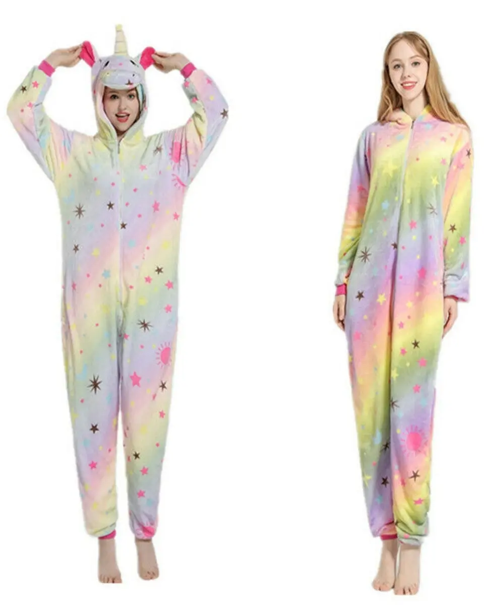 Adult Unicorn Rainbow Kigurumi Onesie