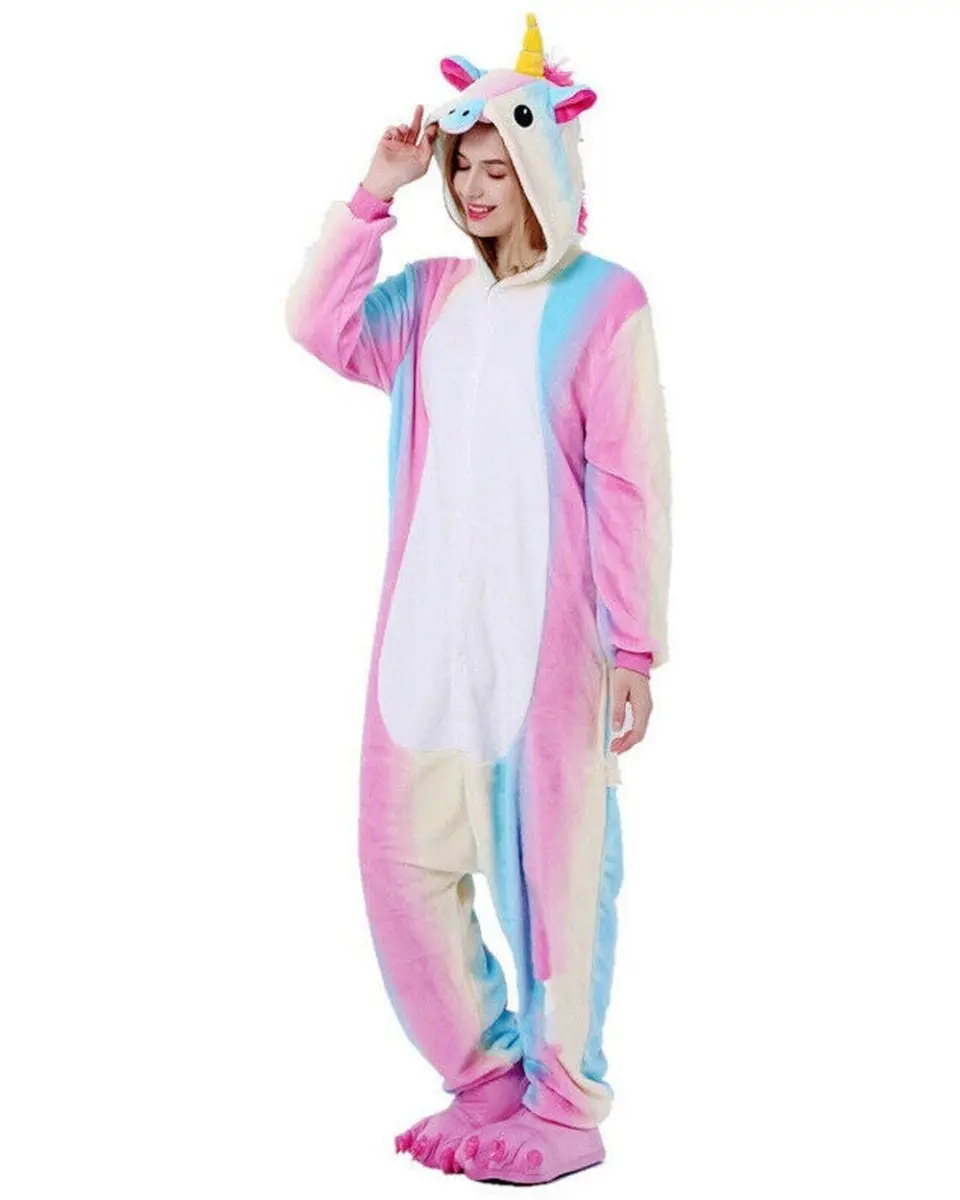 Adult Unicorn Rainbow Kigurumi Onesie