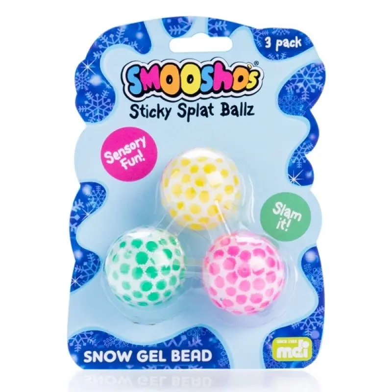 Smoosho's Snow Gel Bead Sticky Splat Ballz