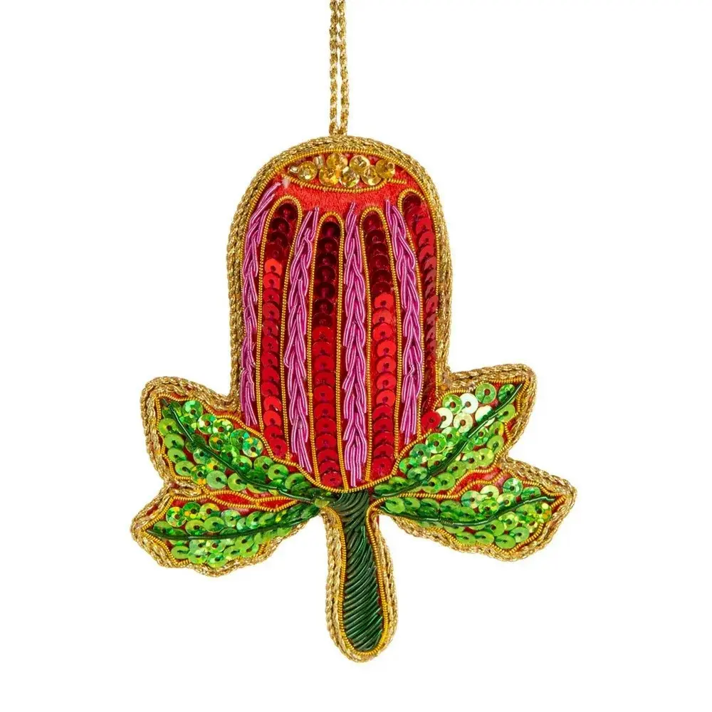 Belle Banksia Sequin Hanging Decoration