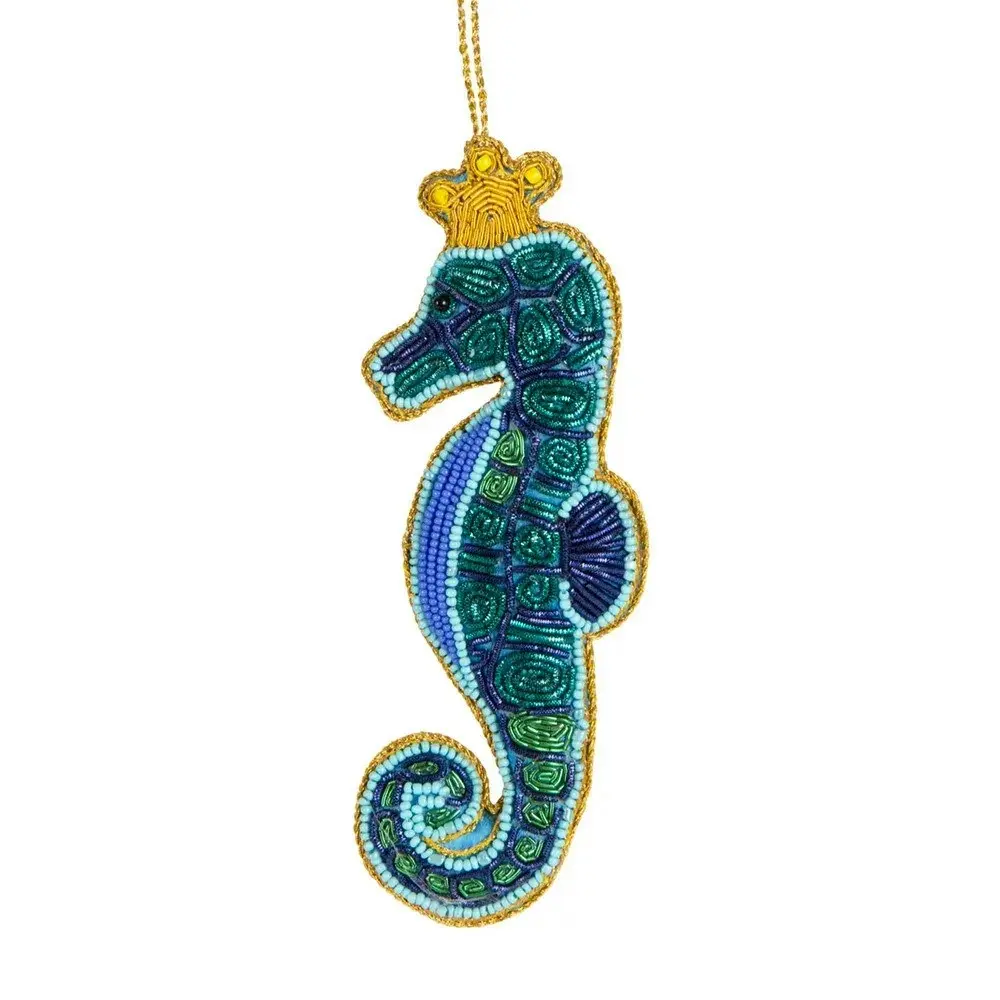 Belle Sequin Queen Seahorse Tree Decoration