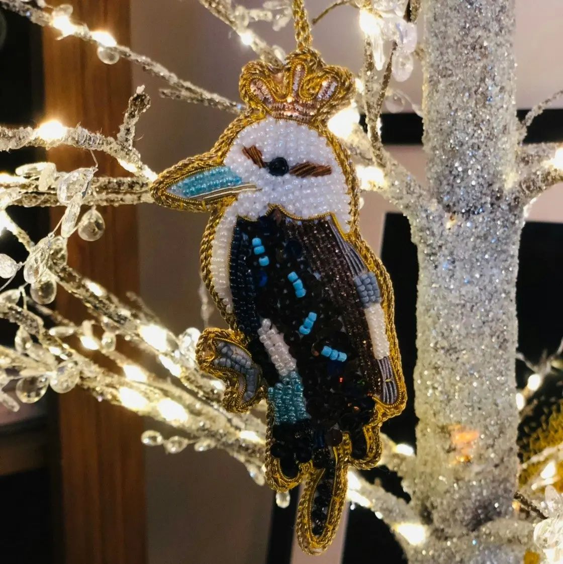 Belle Kookaburra Sequin Hanging Decoration