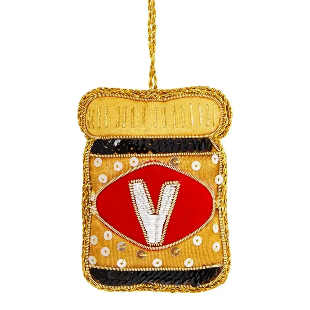 Belle Vegemite Sequin Hanging Decoration