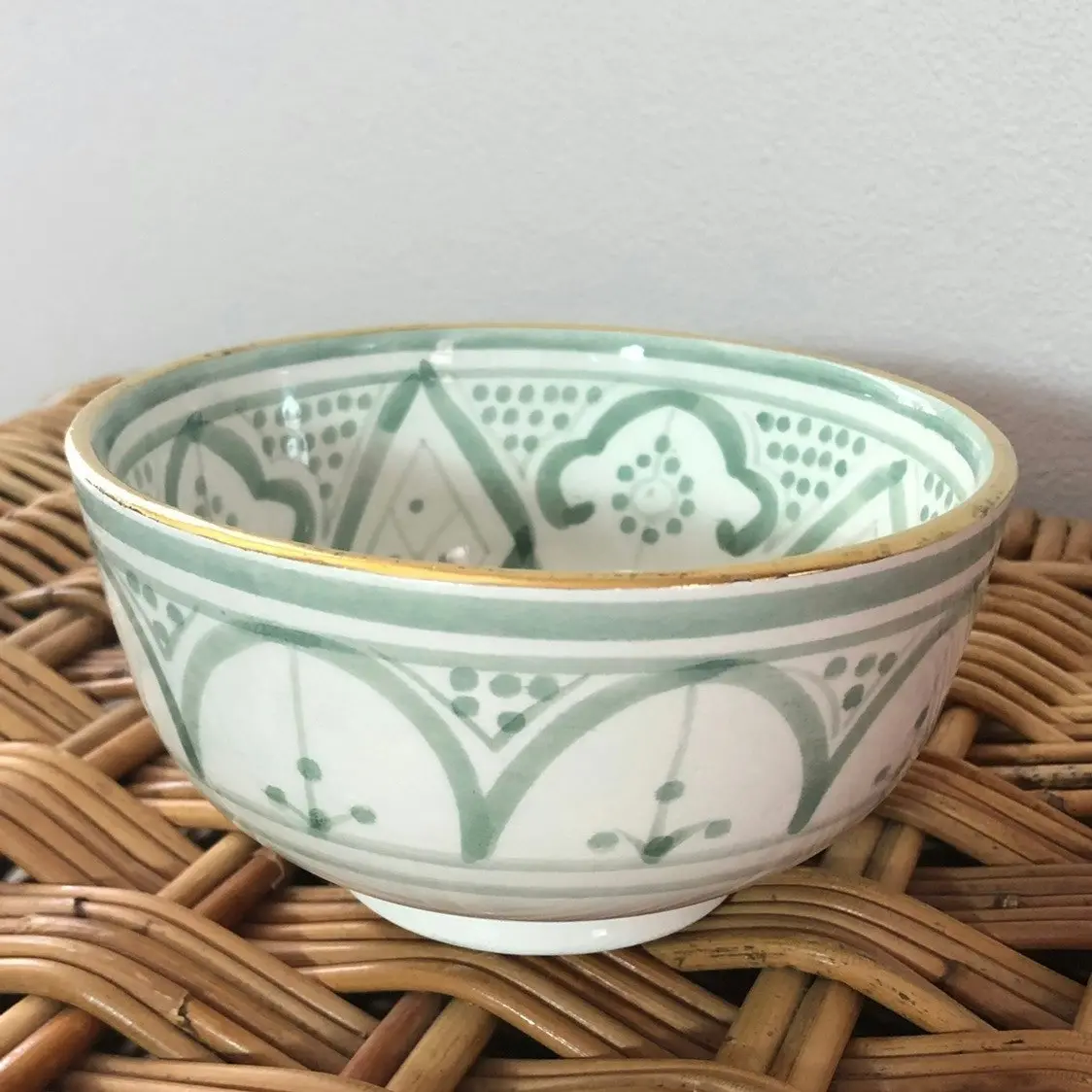 Zohi Interiors Rabat Safi Bowl - Small in Mint