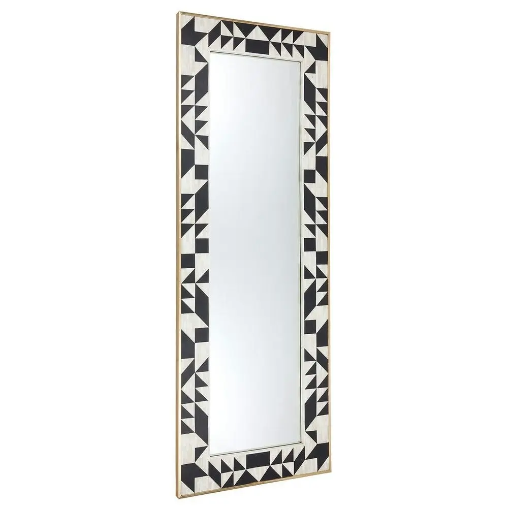 Luxe Living Huxley Bone Inlay Floor Mirror