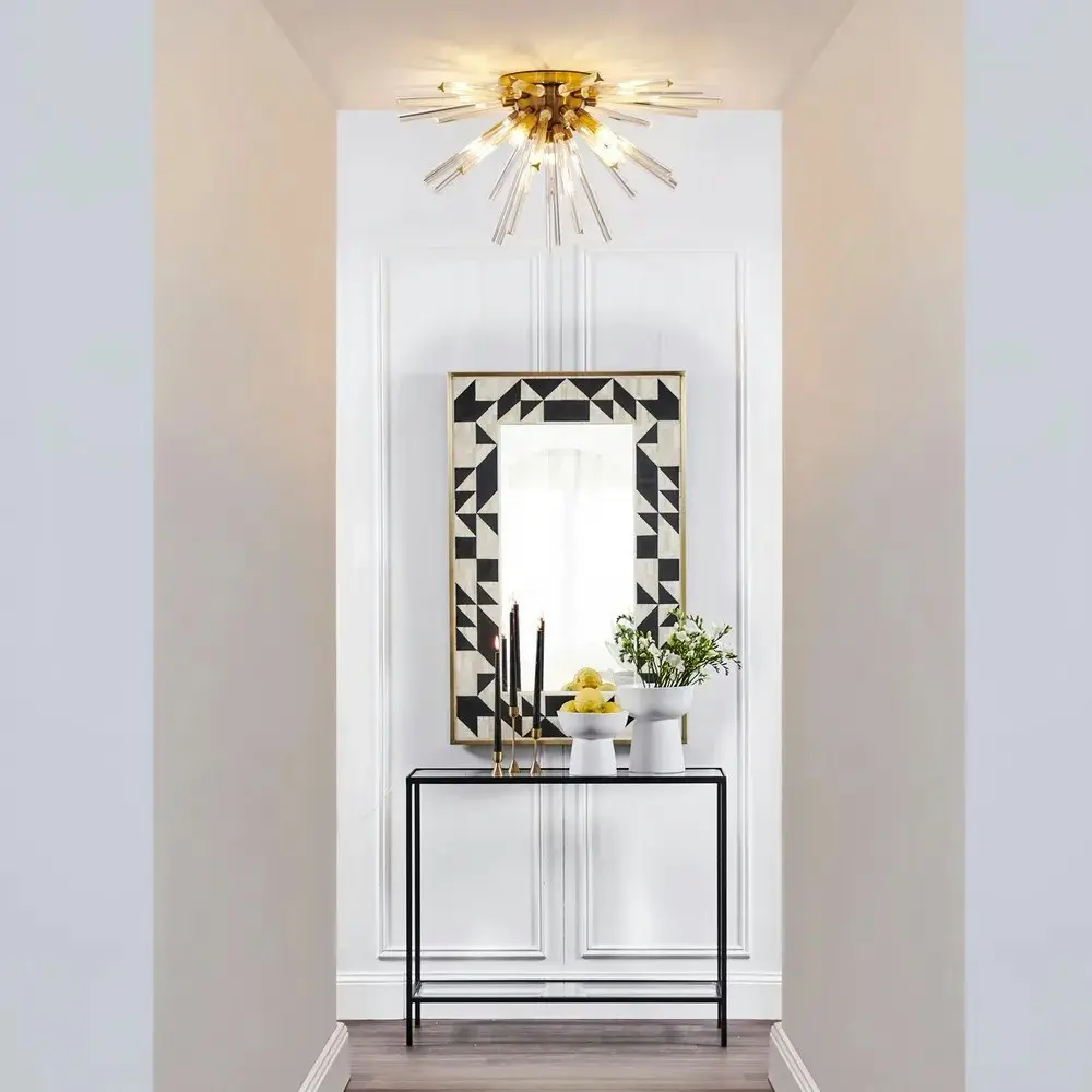 Luxe Living Huxley Bone Inlay Wall Mirror