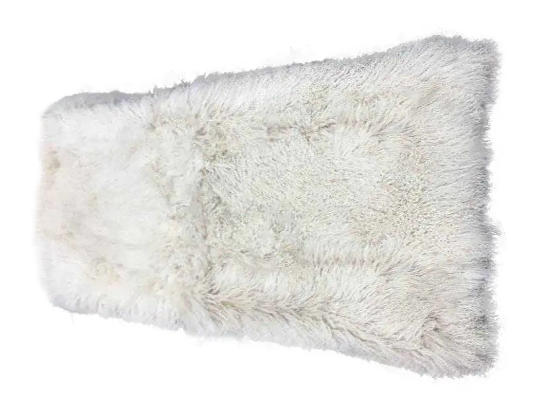 NSW Leather Weighted Mongolian Sheepskin Blanket in Fawn