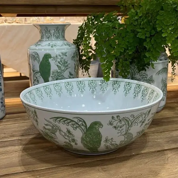 Club Santorini Chinoiserie Noodle Bowl in Sage