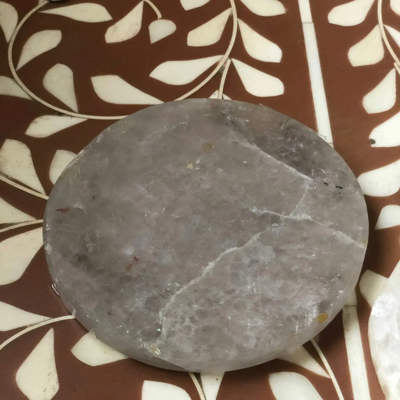 Zohi Interiors Natural Agate Coaster in Grey