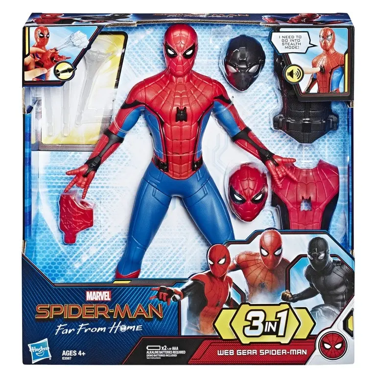 Spider-Man: Far From Home Deluxe 13-Inch-Scale Web Gear Spider-Man Action Figure