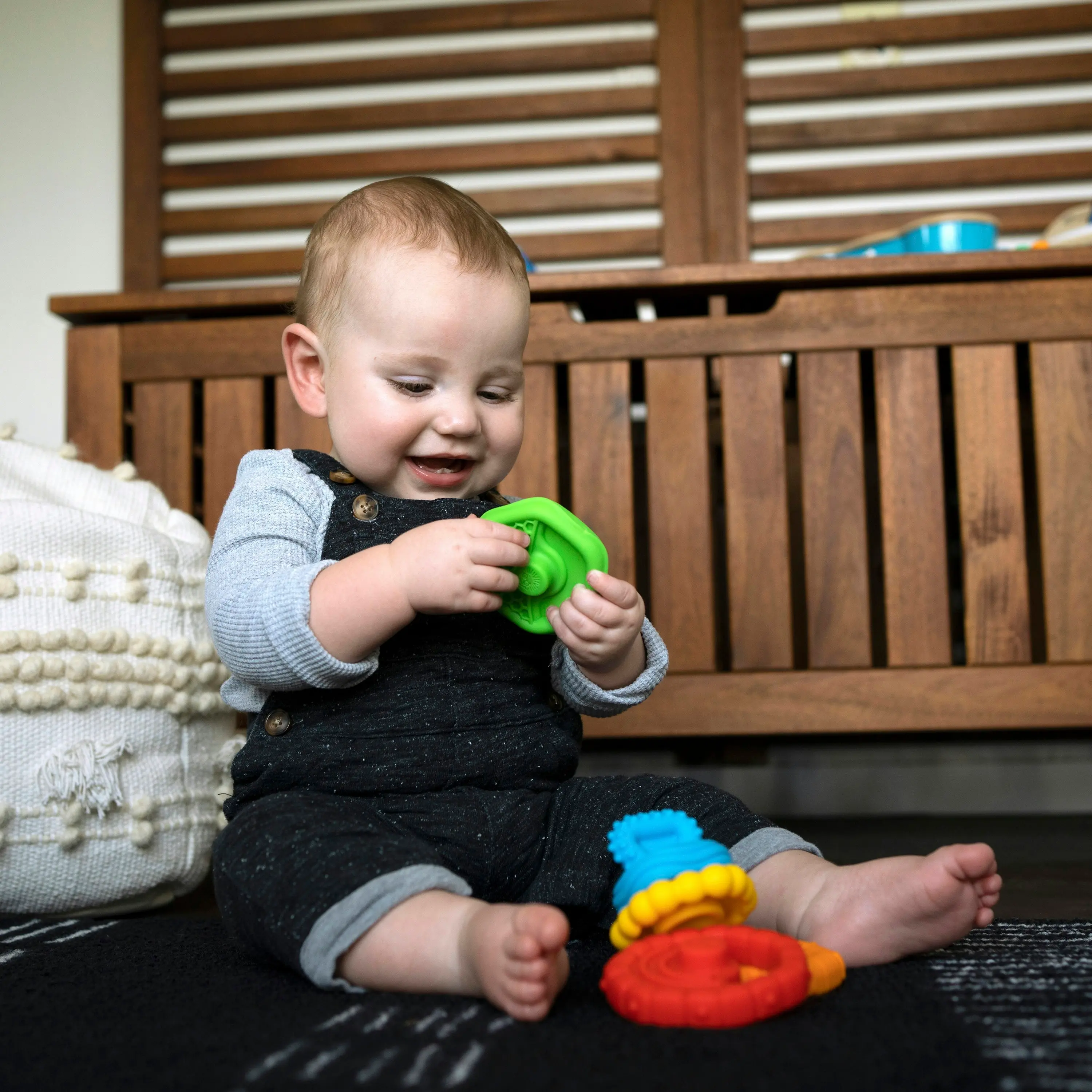 Stack & Teethe Multi-Textured Teether Toy