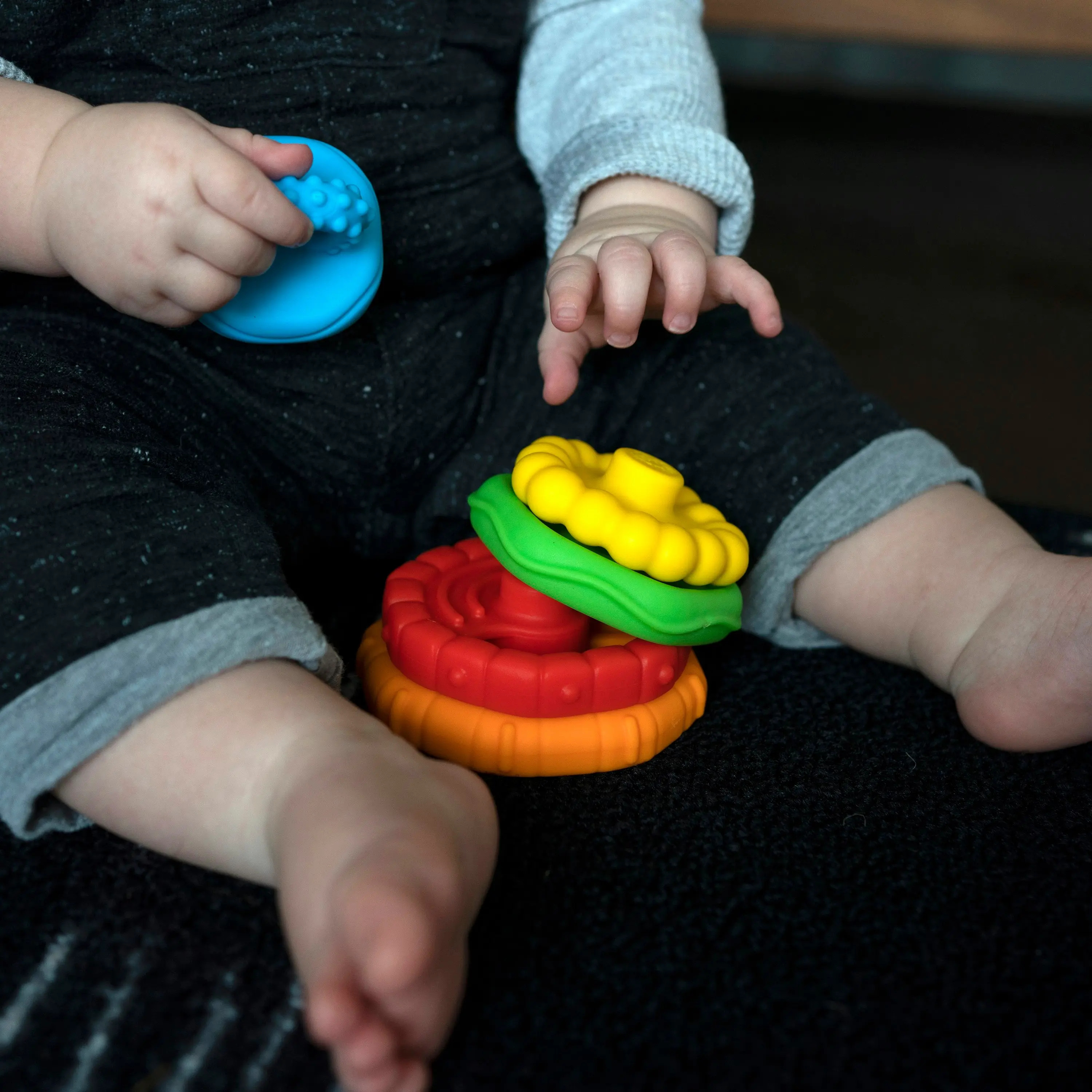 Stack & Teethe Multi-Textured Teether Toy