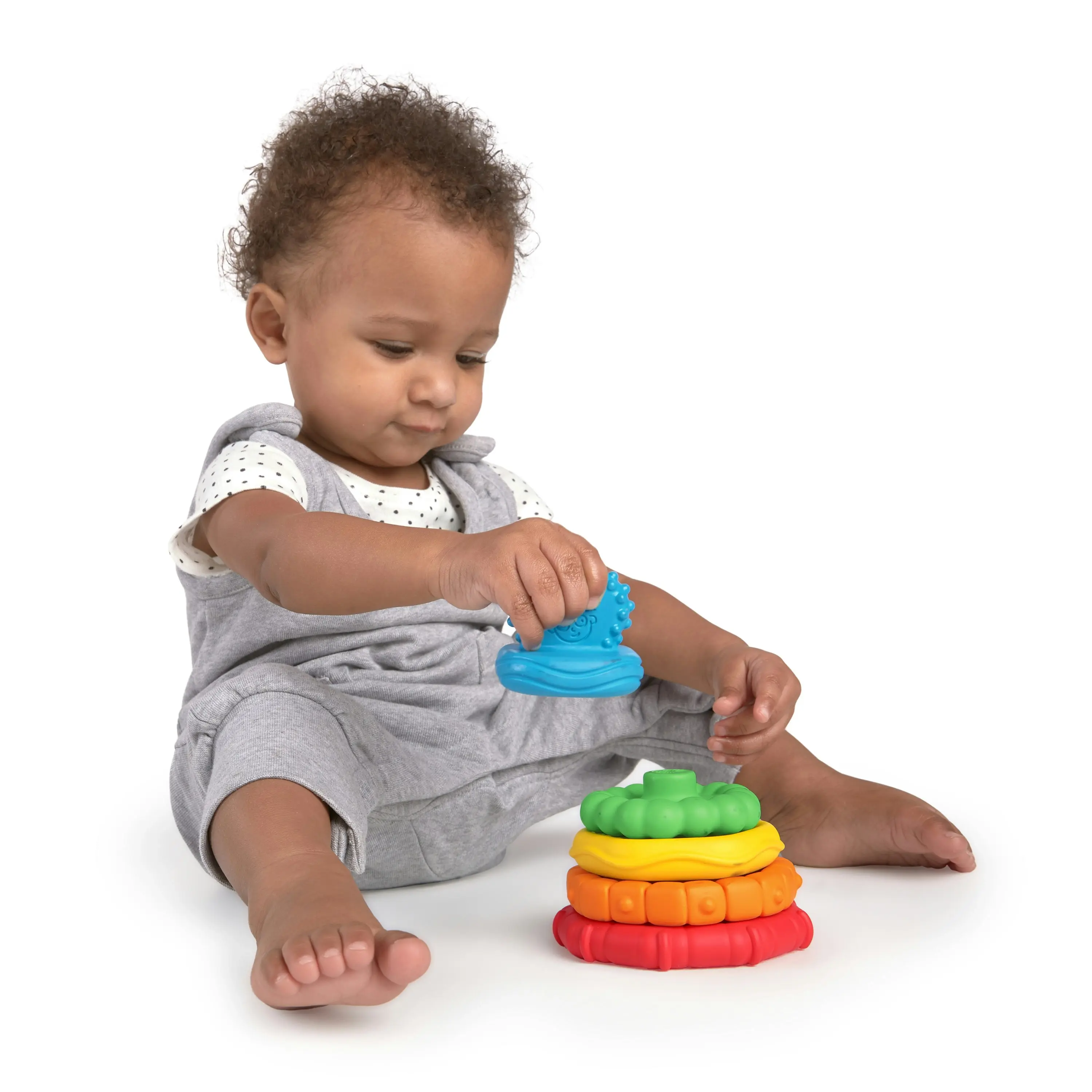 Stack & Teethe Multi-Textured Teether Toy