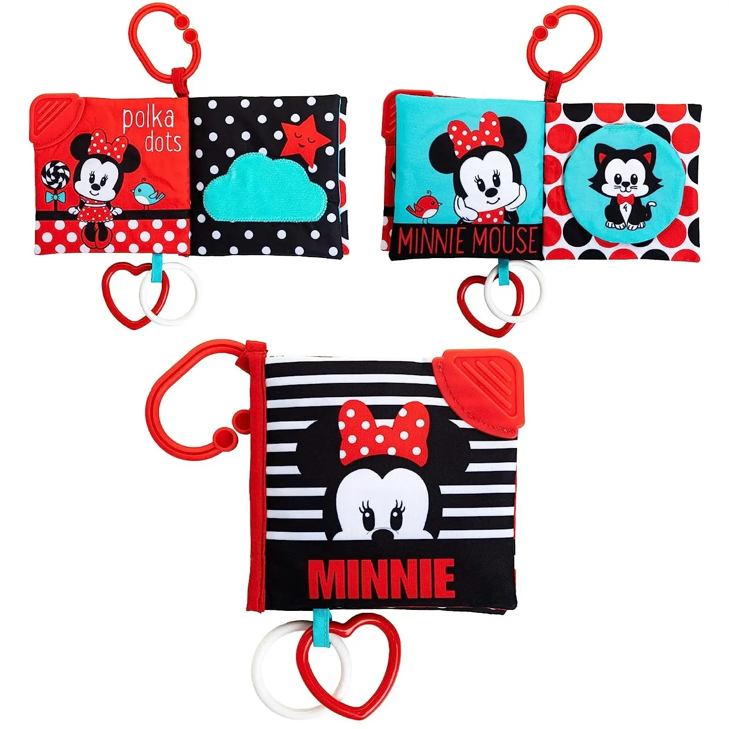 Disney Baby Minnie Mouse Soft Book (Black, Red, White)