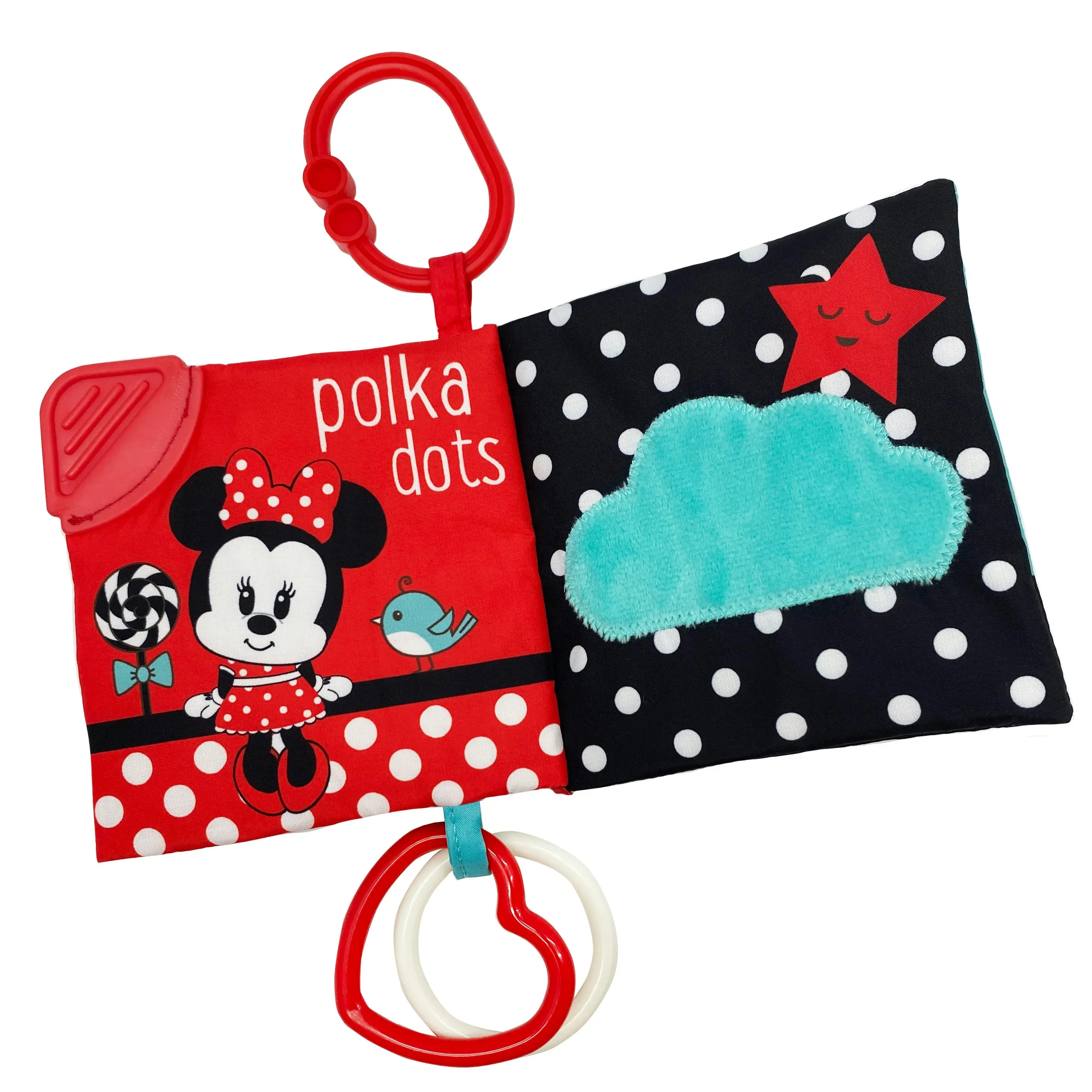 Disney Baby Minnie Mouse Soft Book (Black, Red, White)