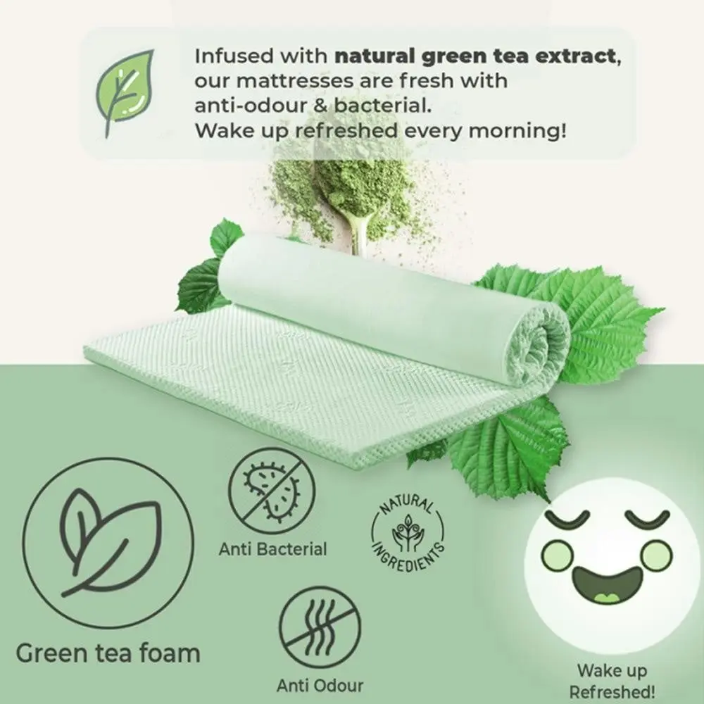 Sleep Happy Premium Green Tea Mattress - King