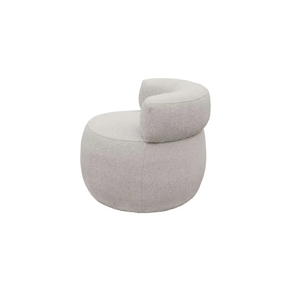 Raimon Furniture Gina Bourcle Fabric Swivel Occasional Accent Relaxing Lounge Chair - Fog