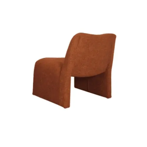 Raimon Furniture Nicolo Boucle Fabric Relaxing Occasional Accent Chair - Terracotta