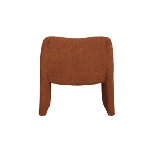 Raimon Furniture Nicolo Boucle Fabric Relaxing Occasional Accent Chair - Terracotta