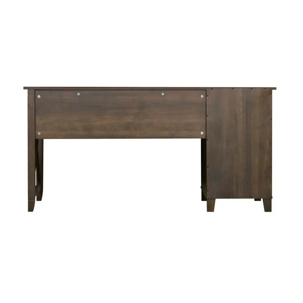 Maestro Furniture Dallas Large Wooden Computer Study Home Office Task Desk 150cm Dark Walnut