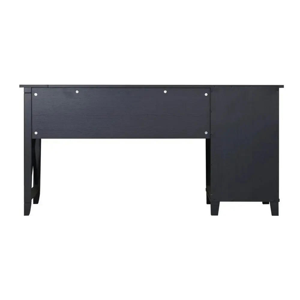 Maestro Furniture Dallas Large Wooden Computer Study Home Office Task Desk 150cm Black