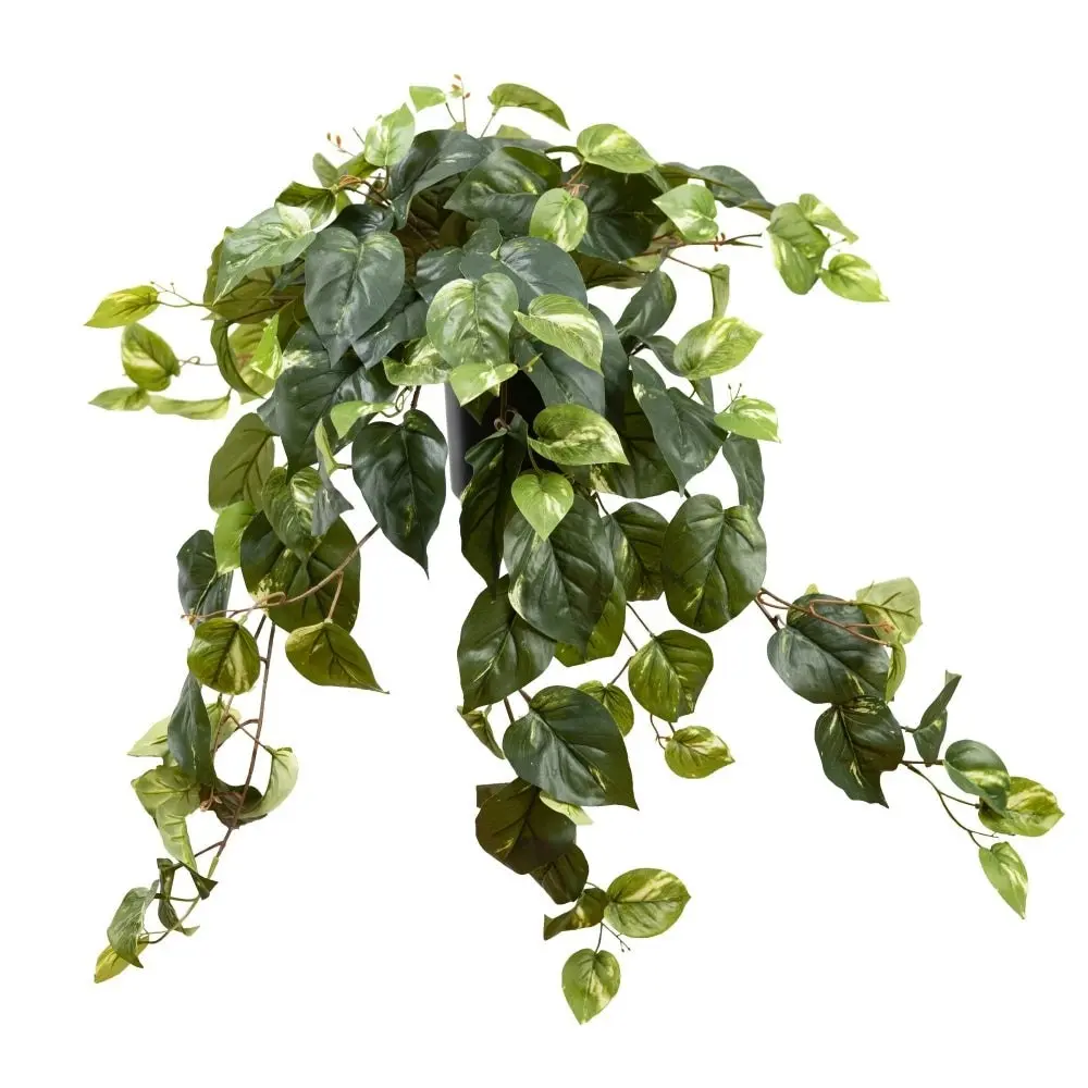 Glamorous Fusion Potted Pothos Artificial Faux Plant Decorative With Planter Green